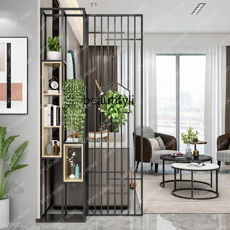 

partition rack screen living room decorative wall entry light luxury simple modern entrance