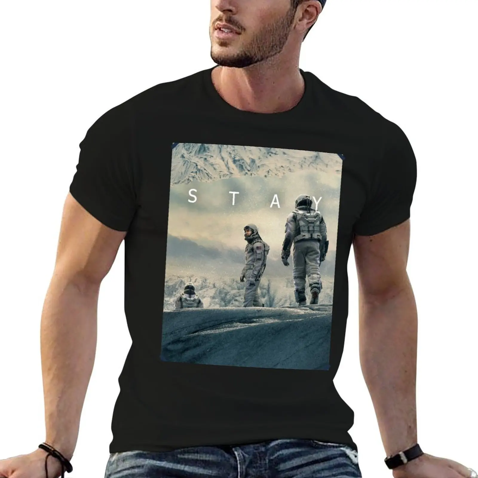 

STAY Interstellar T-Shirt t shirt men 100% cotton luxury brand t shirts designer cotton t shirt pack T-shirt