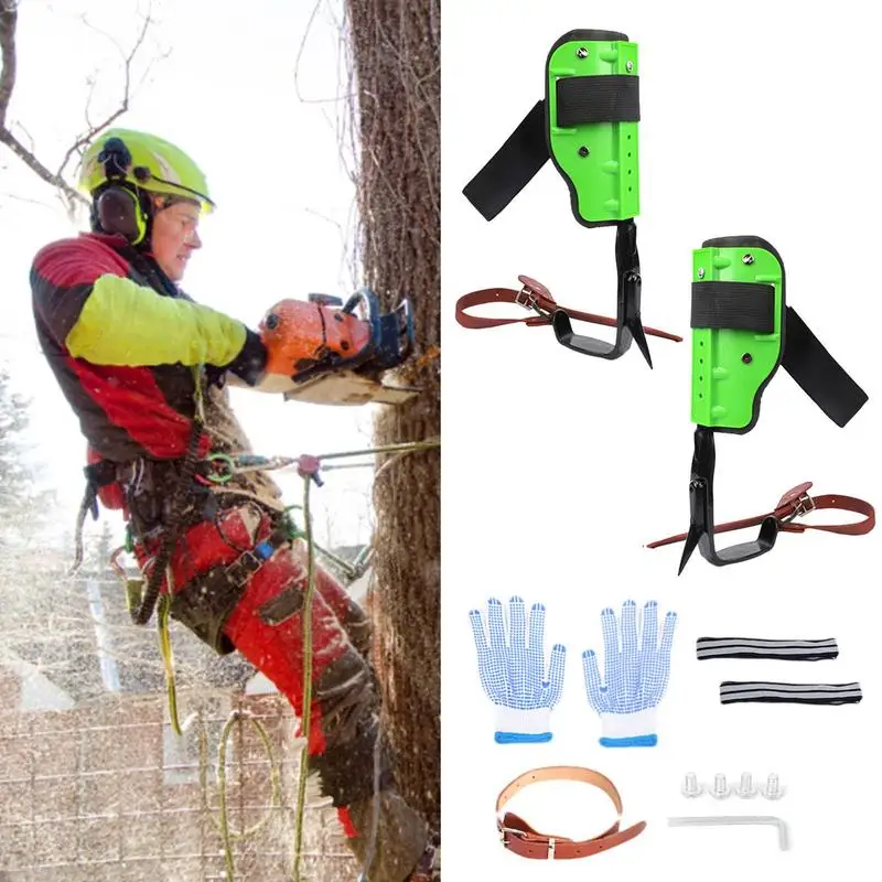 Tree Spikes for Climbing Steel Anti Slip Adjustable Tree Climbing Tool Comfortable and Safe to Wear Multifunctional Outdoor Gear