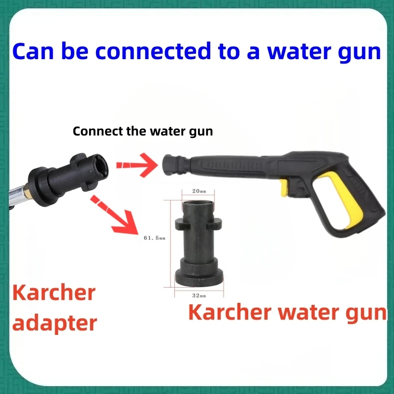 Imagem -04 - Mangueira de Limpeza de Esgoto o Kit de Limpeza de Gasoduto Bocal Giratório de Pistola de Água Karcher K2k3k4k5k6k7 de Alta Pressã
