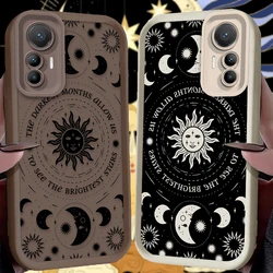 Retro Moon Sun God Case for Xiaomi 14T 13T 12T 11T 13 12 11 Lite 5G NE POCO X6 X5 F6 F5 F3 X4 GT X3 NFC M5S C65 M6 Pro Cover