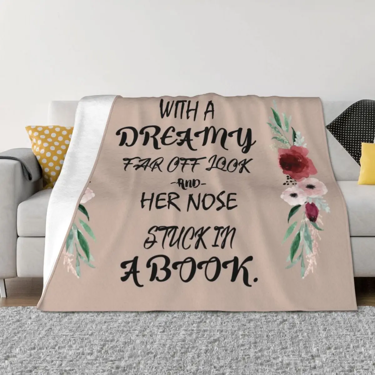 

Bookish Throw Blanket Large Thermals For Travel Soft Beds Blankets