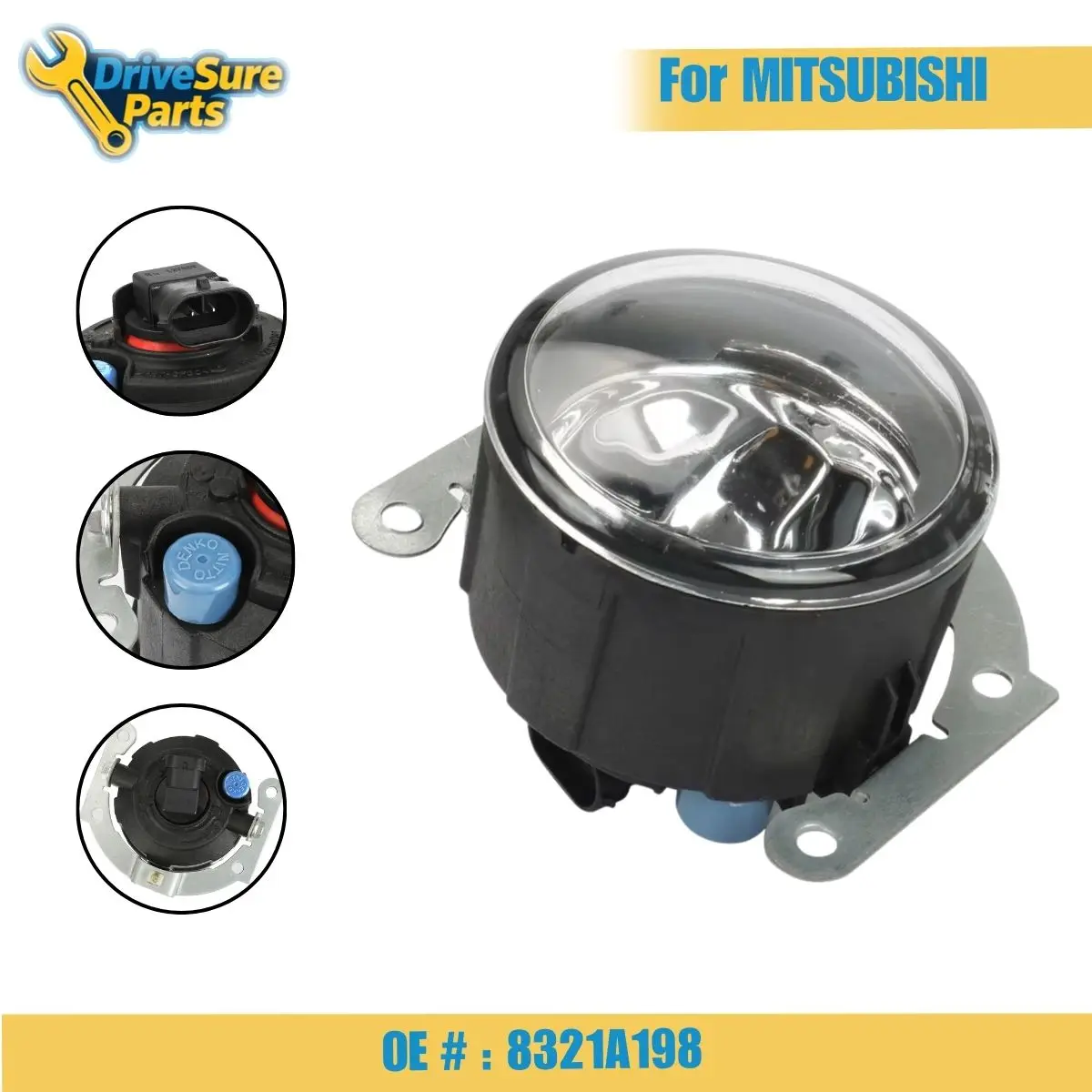 8321A198 Car Left Right Front Fog Light For MITSUBISHI LANCER 2009-2015 Headlights Fog Lamp 8321A235 8321A463 8321A142 8321A202
