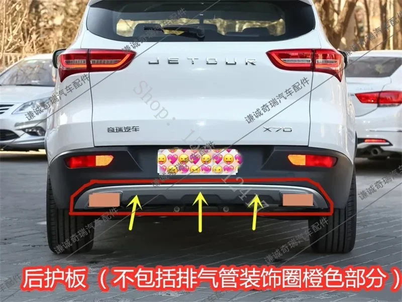 Car accessories for JETOUR X70 2019 2020 Original packaging ABS Front+Rear Bumper Cover Trim car bumper spoiler