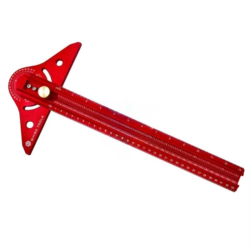 13 Inch Heavy-Duty Aluminum Alloy Protractor Ruler Adjustable Angle Finder & Marking Tool for Precision Woodworking and Crafts