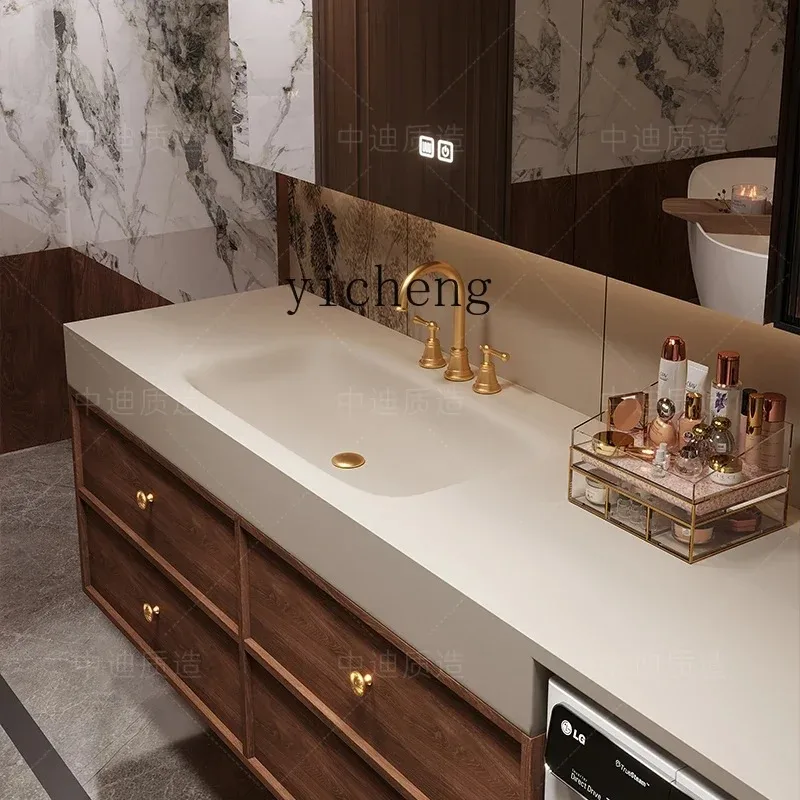 YS-15  wash basin, washing machine integrated cabinet, indoor toilet, bathroom cabinet combined washstand