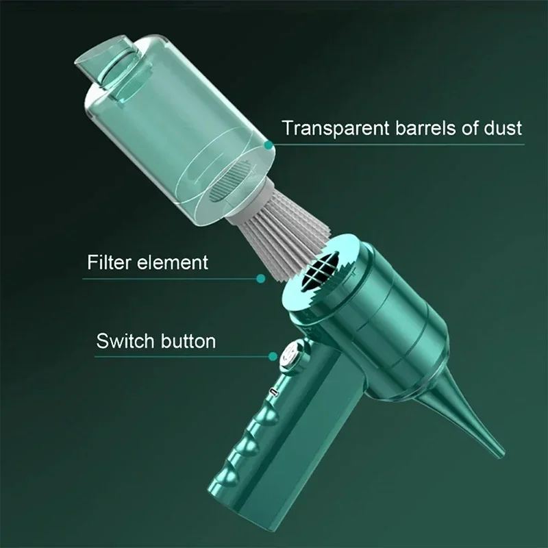 Car Vacuum Cleaner Wireless Portable Large Suction Household Handheld Dust Collector Small Mini Dust Blower for Car Home Vacum