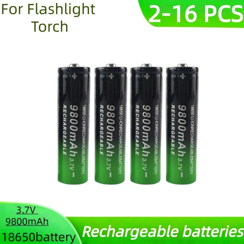 2025new Fast Charging 18650 Battery High Quality 9800mah 3.7V 18650 Li Ion Battery Flashlight Charging Battery