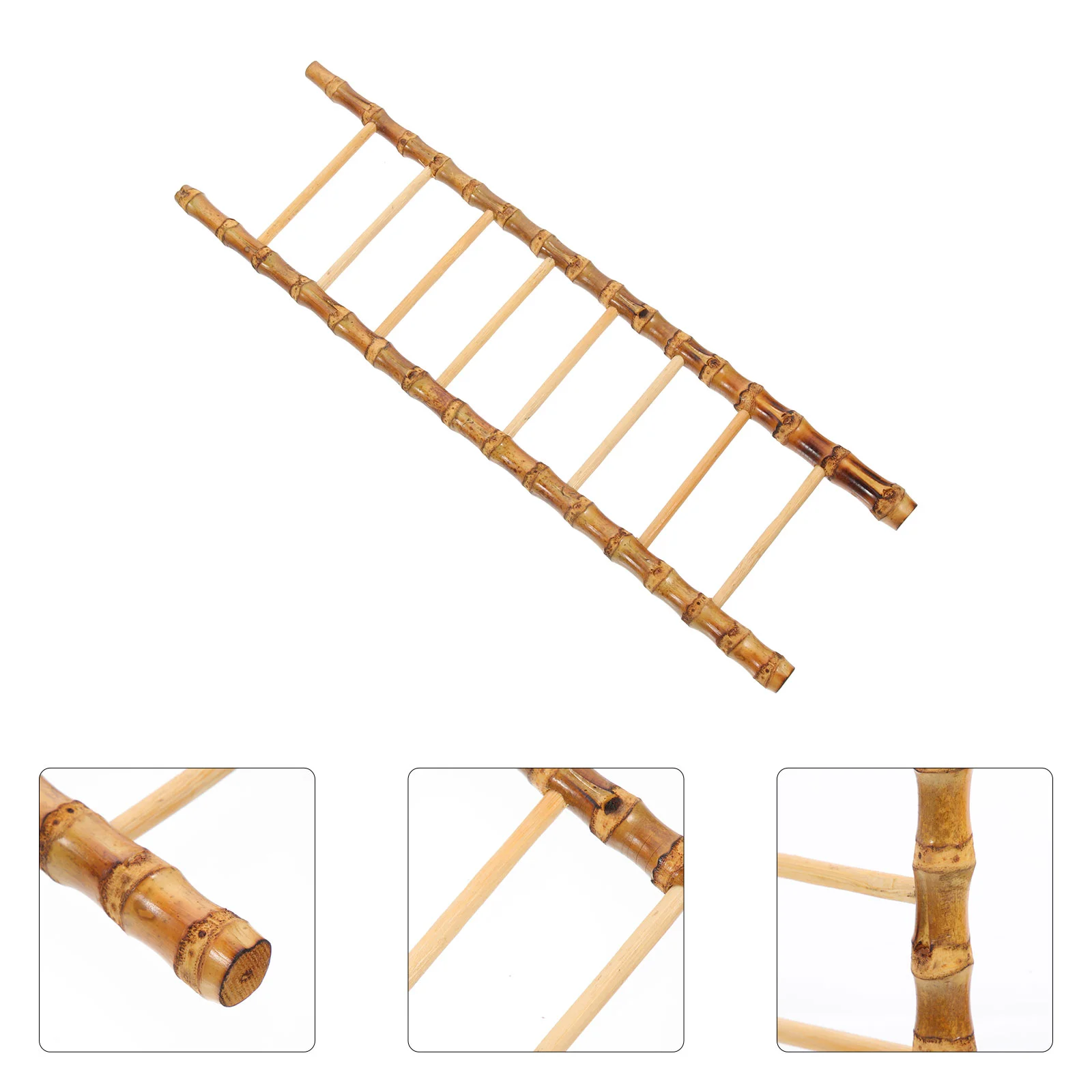 

Sashimi Bamboo Ladder Decorative Wooden Artificial Ornaments Table Top Home Decorations Mini Plants Candy