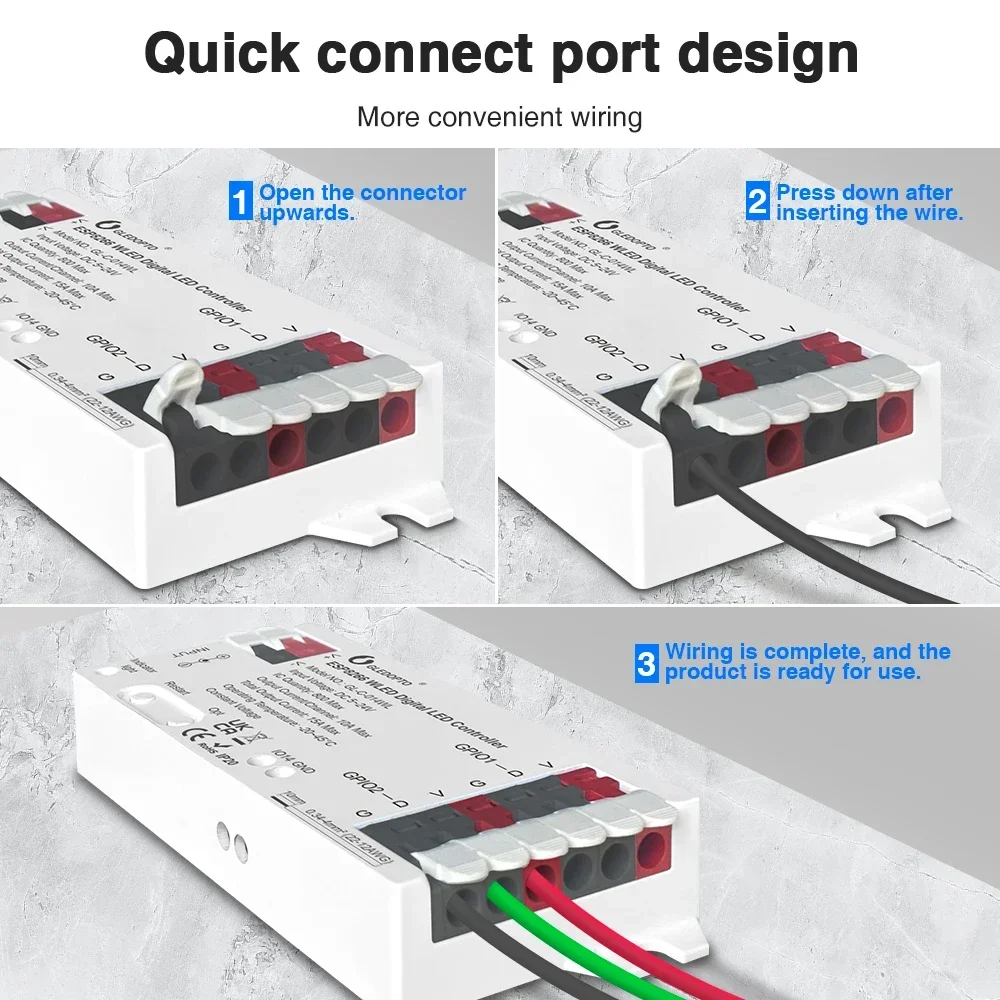 Imagem -06 - Gledopto Esp8266 Wled Controlador Led Dinâmico 800 Faça Você Mesmo Controle de Aplicativo para Ws2811 Ws2812 Sk6812 Tm1814 Ws2815 Pixel Strip Módulo Luz