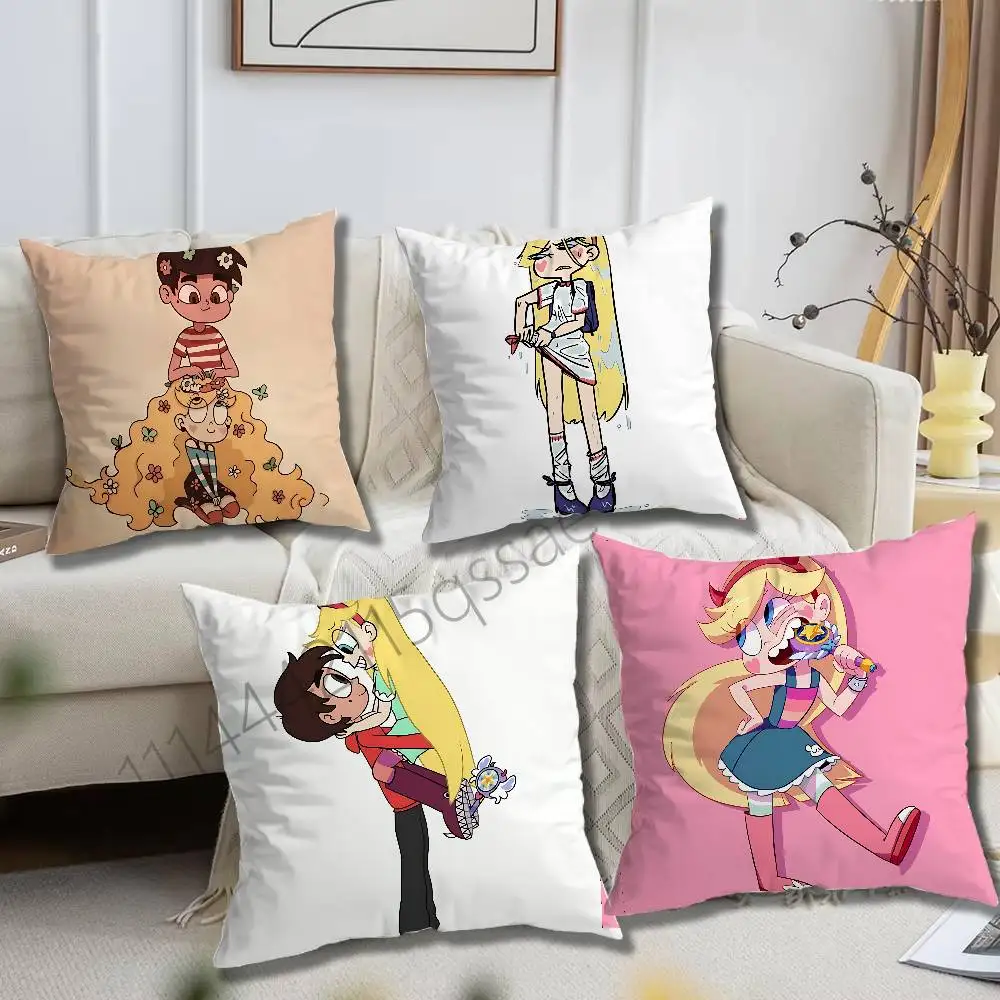 Cute Star vs. the Forces of Evil Pillow Case Square Bedroom Sofa Leisure Comfort Cushion Car Home Decoration