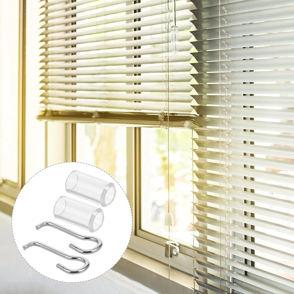 

4pcs Stainless Steel Wand Wire Sleeve Collar Blind Wand Hook Replacement For Horizontal Blinds Window Accessories Repair Parts