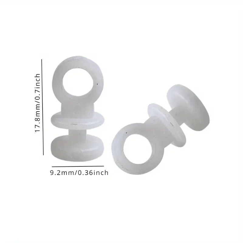 50pcs Plastic Curtain Track Hooks Runner Fit For Camper Van Motorhome Caravan Boat Ship Curtain Access Curtain Slide Rail Hook view 4