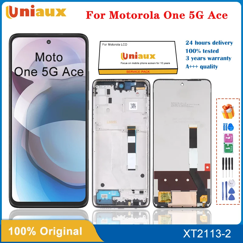 Digitizer Assembly Replacement For Moto G 5G LCD  Original  LCD Display Touch Screen For Motorola Moto One 5G Ace XT2113-3