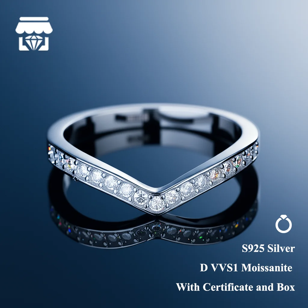 

1.5mm 3.0mm Moissanite Ring With GRA Certificate For Gifts Engagement Anniversary Wedding Party Woman Man S925 Silver 18K Plated