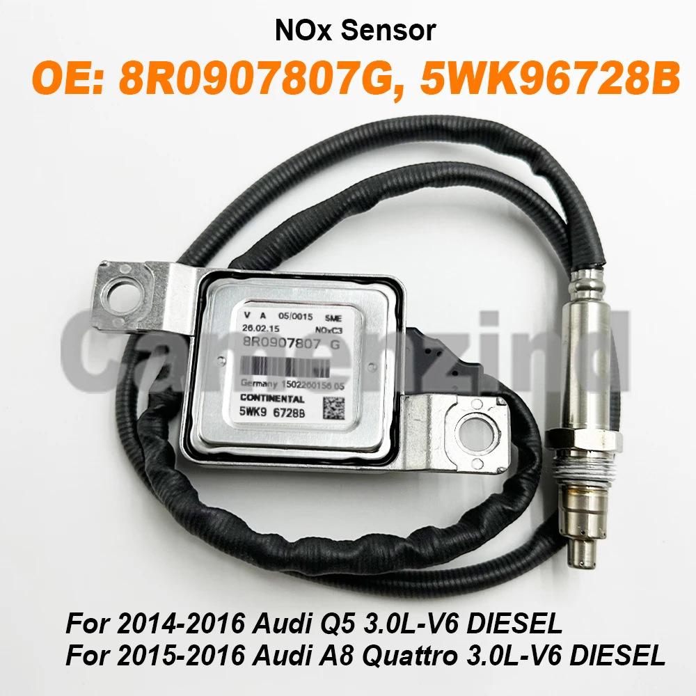 

NEW 8R0907807G 8R0907807Q 5WK96728B 8R0907807A Nitrogen Oxide Nox Sensor For Audi Q5 A8 Quattro 3.0L-V6 DIESEL 2014-2016