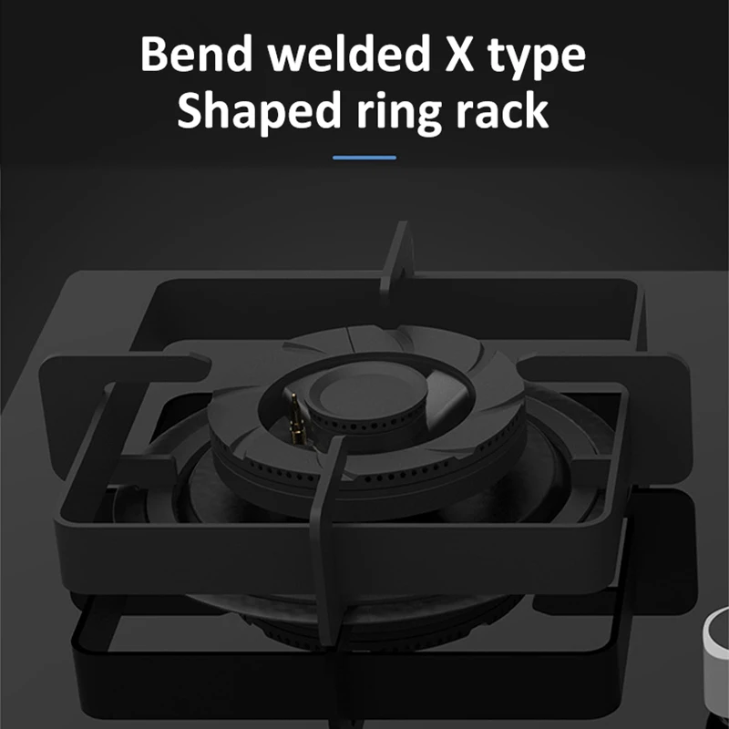 موقد غاز مدمج 5.0 كيلو وات - موقد مدخل هواء كامل بشعلة مزدوجة مع حريق شرسة، نطاق غاز طبيعي للمطبخ المنزلي