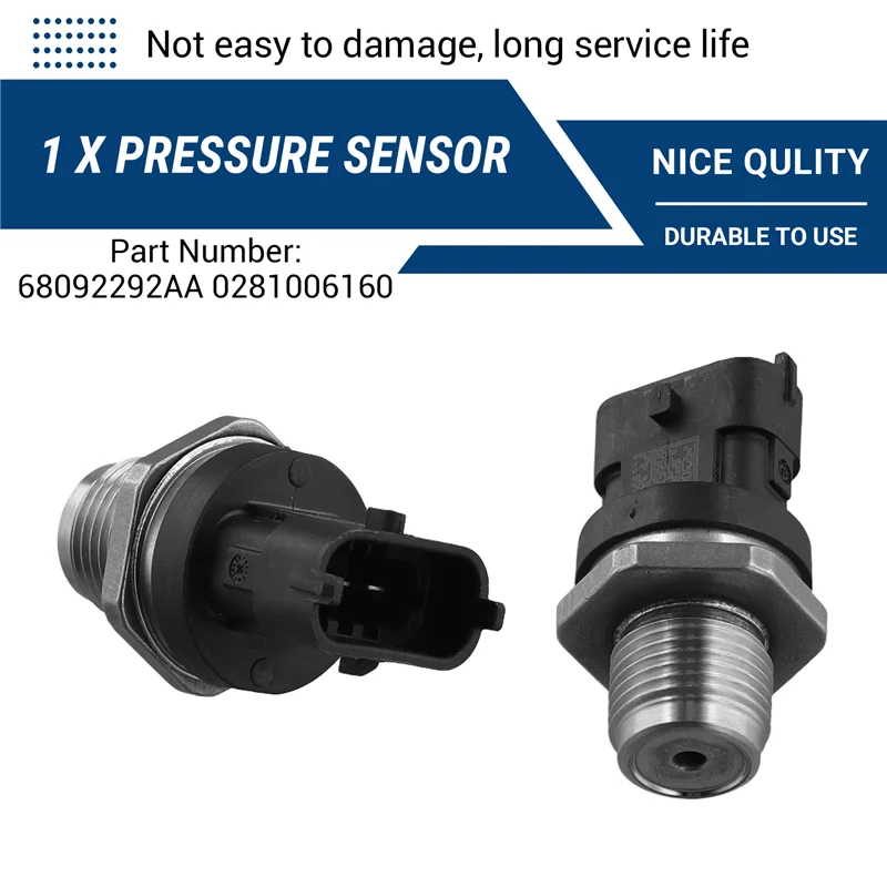 

A82M-68092292AA Датчик высокого давления в топливной рампе Датчик давления Common Rail для JEEP WRANGLER JK LIBERTY 0281006160