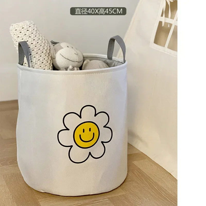 Cubo de almacenamiento de tela gruesa para dormitorio de estudiantes, hogar, balcón, ropa sucia, cesta de almacenamiento de juguetes para niños