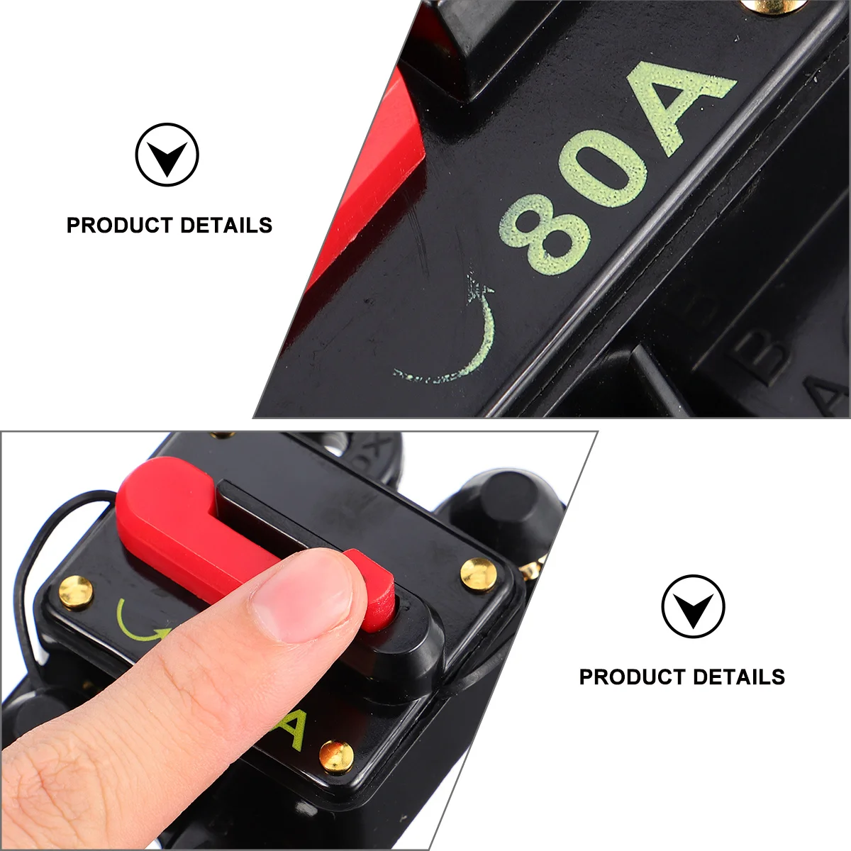 

Automotive Self-recovery Circuit Breaker Fuse Holder Protection Inverter Bulk Black Audio Power Supply Car Accessory