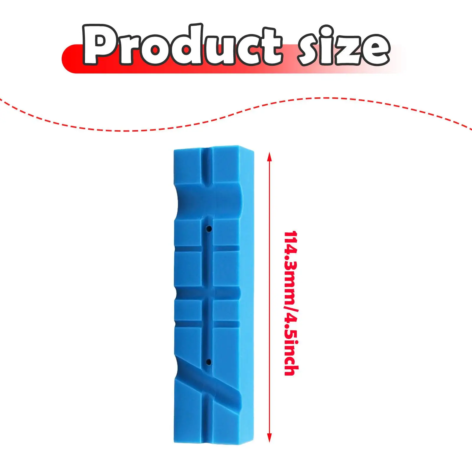 2개 바이스 조 패드 멀티 그루브 텍스처 인서트, 범용 벤치 조 패드