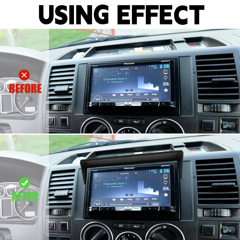 1/2 قطعة وحدة التحكم المركزية للسيارة ظلة لملحقات حاجب الشمس Volkswagen T5 ABS