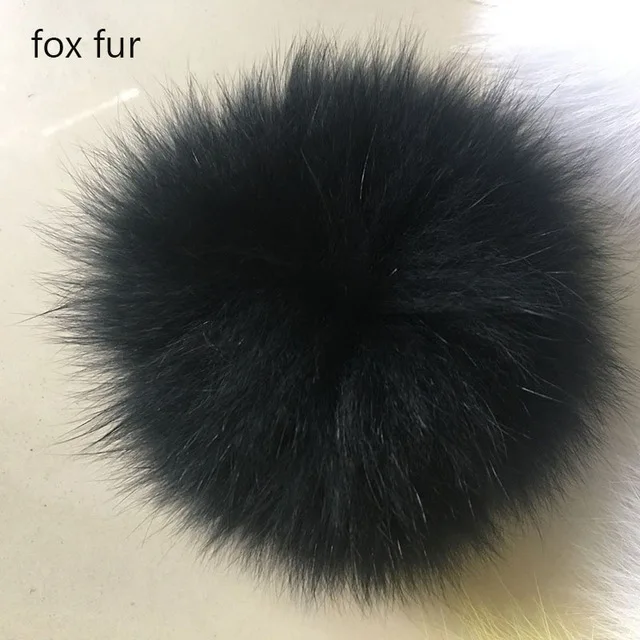Big Size DIY Real Fox Fur Pompoms Raccoon Fur Pom Poms Balls Natural Fur Pompon For Hats Bags Shoes Scarves Accessories, image 16