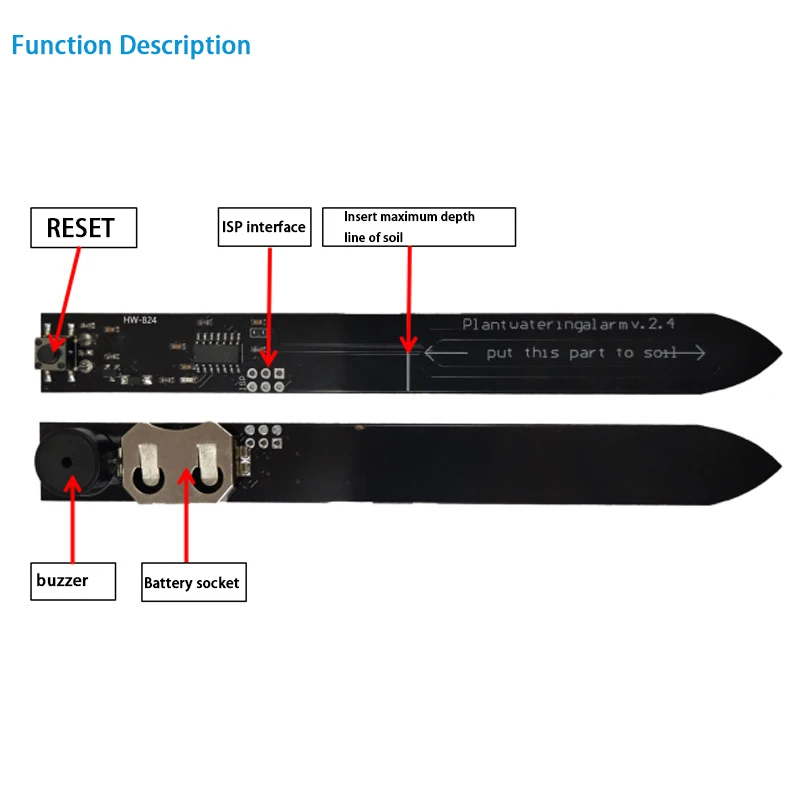 Plant Soil Watering Alarm, Soil Moisture Sensor Module, Soil Moisture Sensor