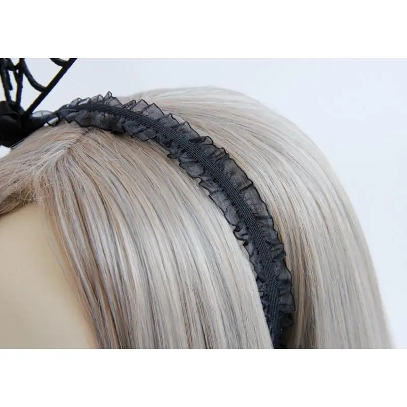 1 Pcs Halloween Spider Web Headband Gothic Spider Hair Hoop Funny Ghost Festival Carnival Party Costume Accessory Women Girls