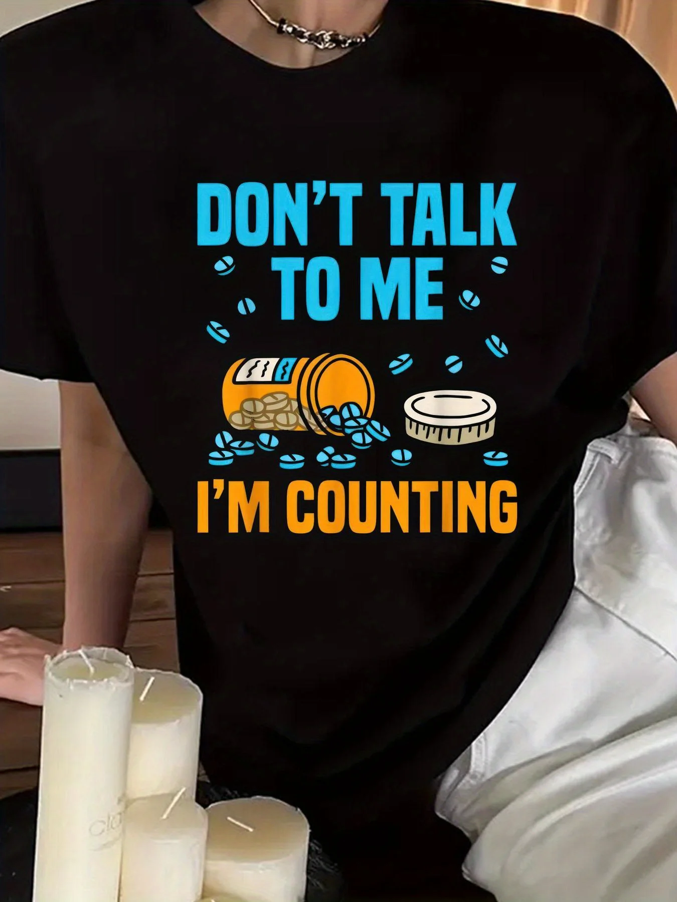Pharmacy Tech Technician Funny Counting Pills Pharmacist T-Shirt