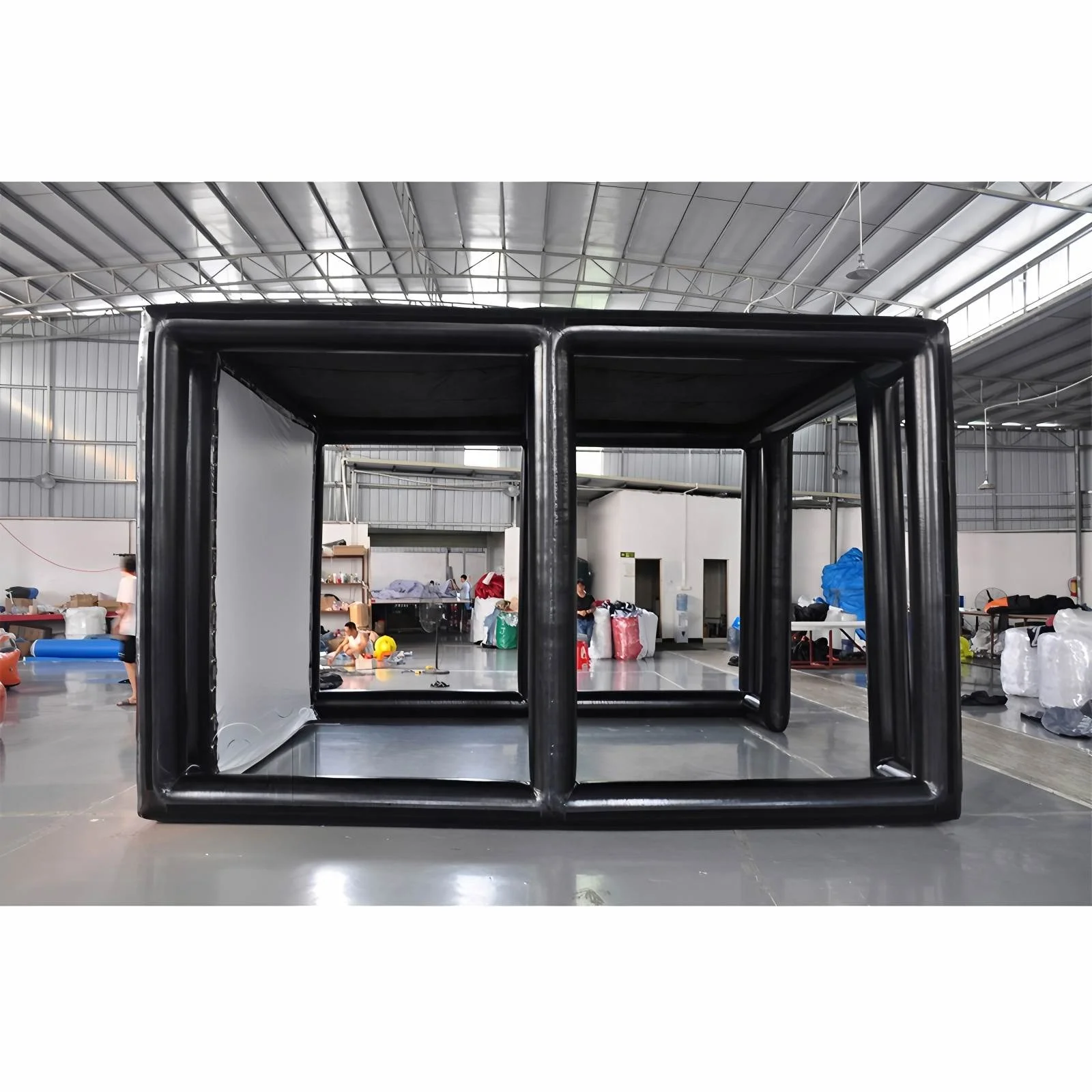 Inflatable Golf Simulator Cage Tent-Professional Indoor Outdoor Golf Training Enclosure Waterproof Projection Screen