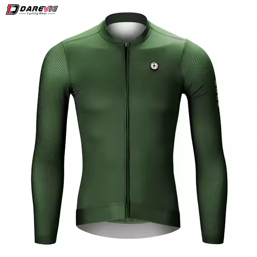 DAREVIE Cycling Jersey Long Sleeve Pro Aero Small Size 3D Bubble Mesh Cycling Jersey Men Women Breathable Man Cycling Maillot - Image 12