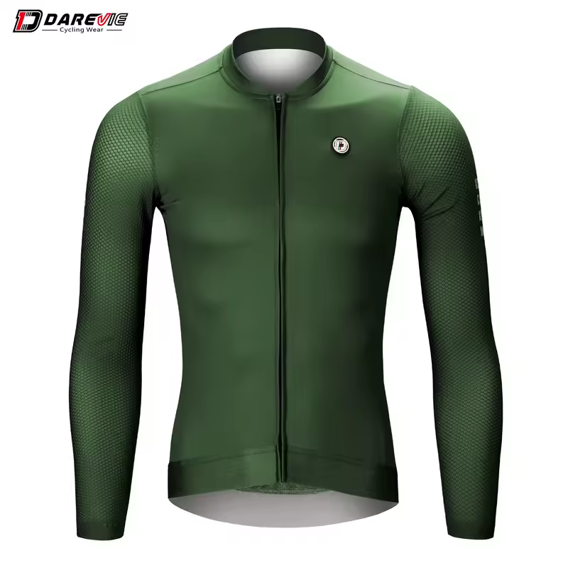 DAREVIE Cycling Jersey Long Sleeve Pro Aero Small Size 3D Bubble Mesh Cycling Jersey Men Women Breathable Man Cycling Maillot - Image 12