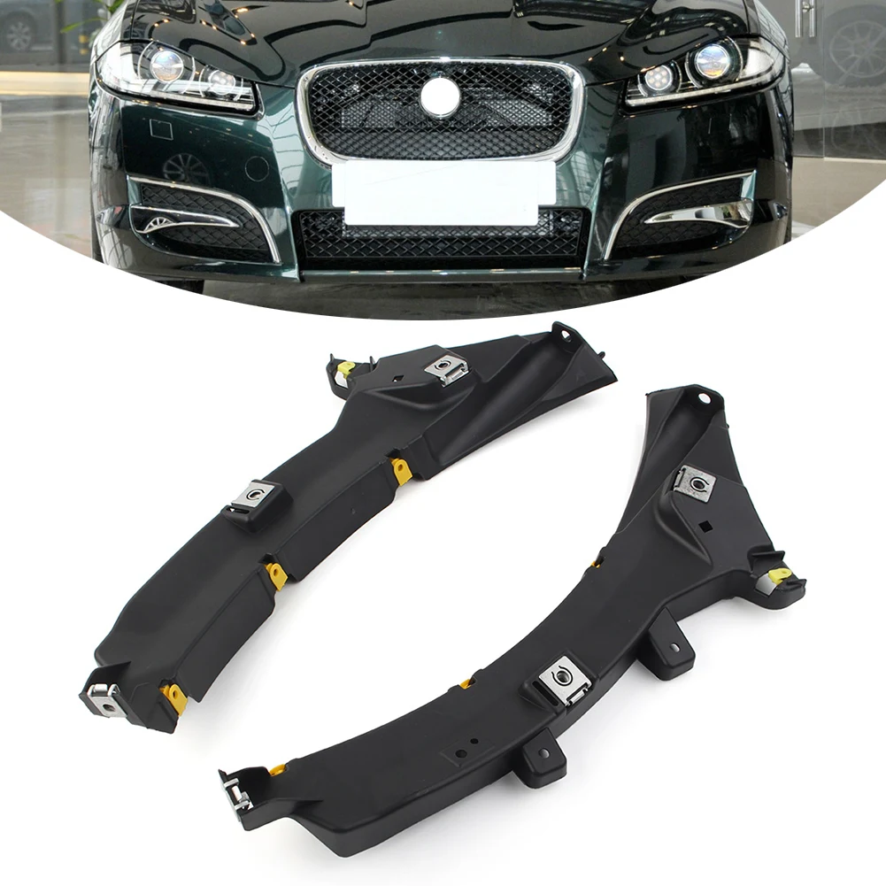 2Pcs  Left+Right Car Front Bumper Mount BracketFor Jaguar XF XFR 2012 2013 2014 2015 C2Z16532 C2Z16531