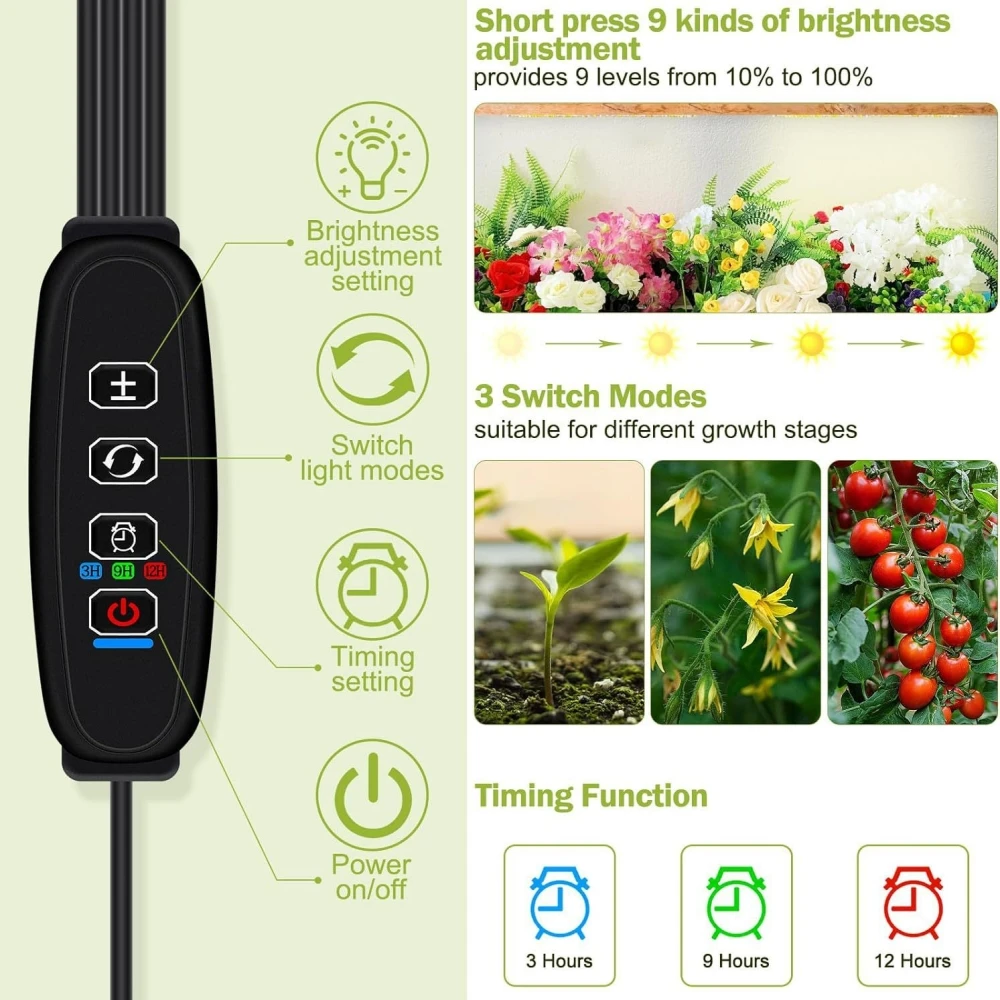 USB input LED GROW LIGHT 12W 24W 36W 48W Dimmable FULL SPECTRUM WITH controler dropshipping