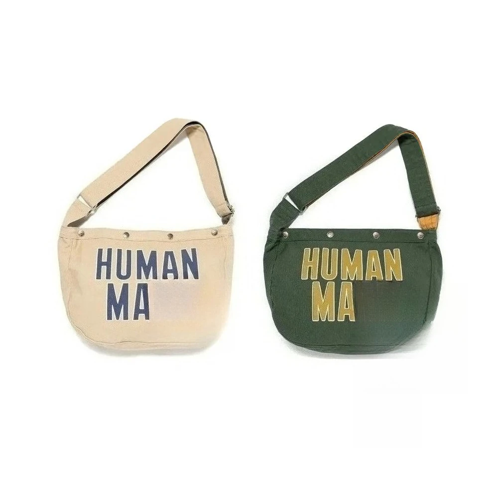 

Humanmd Simple Letter Print Canvas Tote Bag Casual Commuter Crossbody Bag Unisex