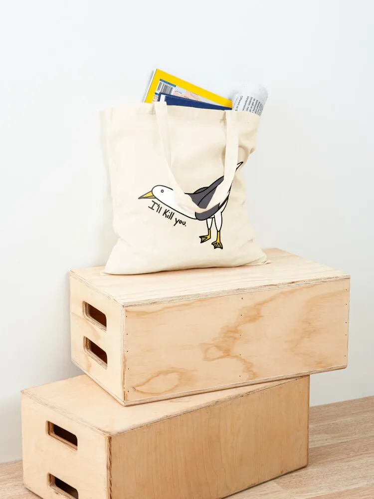 تهديد النورس حمل حقيبة المتسوق حقيبة المرأة قماش حقائب قماش حقيبة الإناث القماش