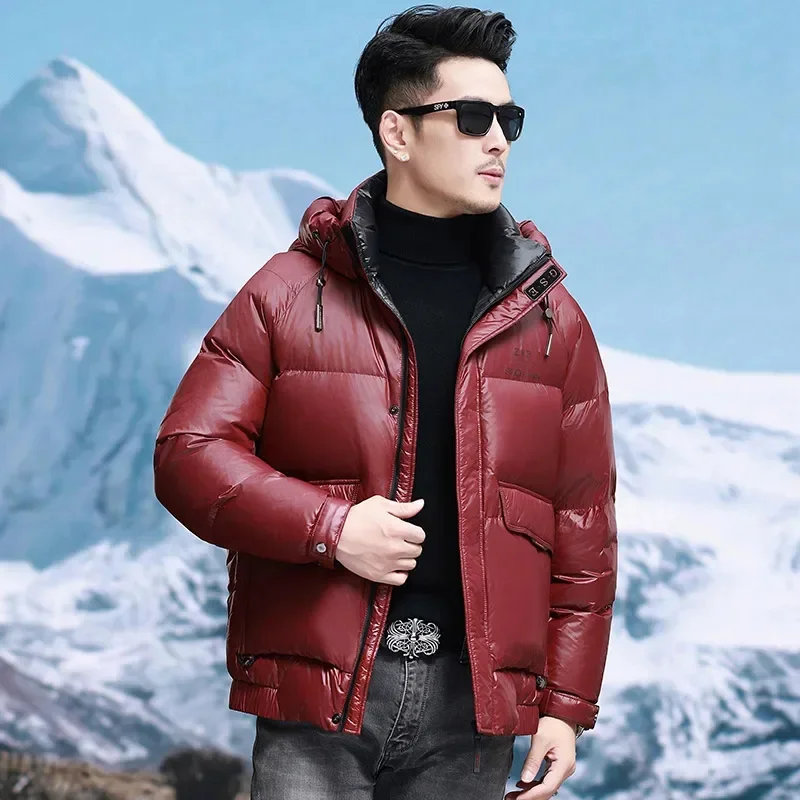 2025 Winter New Down Jacket Luxury Men's Designer Clothing Thickened Short Coat Ultralight Filled Goose Lightweight Hooded