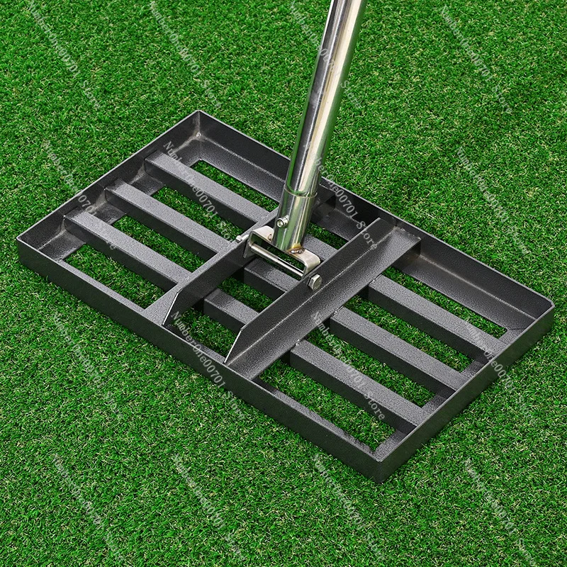 Stainless Steel Golf Turf Leveling Rake - Lawn Smoothing Tool for Garden & Course Maintenance