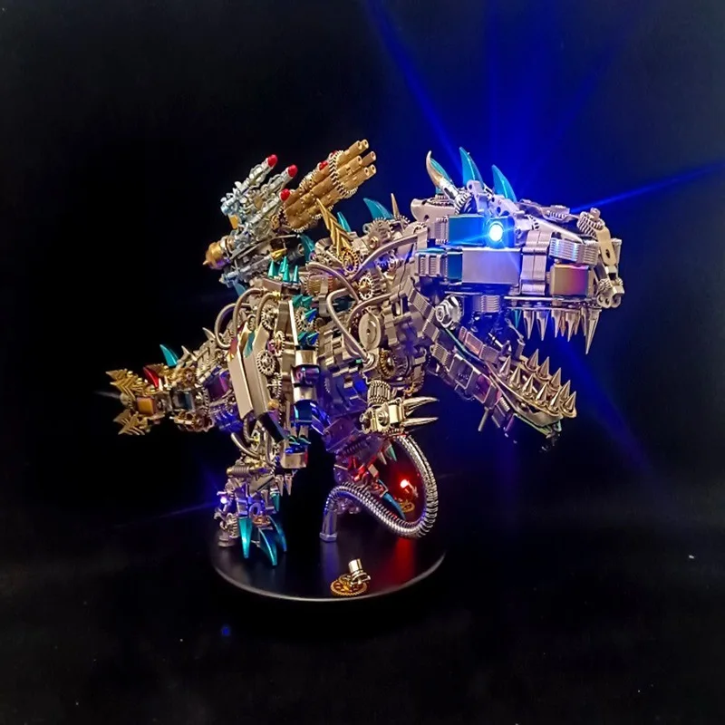 Mechanical Tyrannosaurus All-metal mechanical screws High-difficulty assembly model Handmade DIY ornament Mecha gift