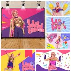Pink Cute Luli Pampín Cumpleaños Girl Kid Birthday Party Baby Shower Backdrop Custom Photography Poster KidRoom Decor Background