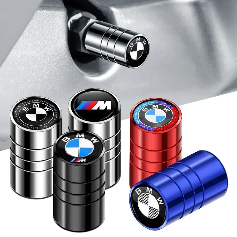 4pcs/set Car valve stem caps cover For BMW M F12 F13 F30 E60 E65 E66 E63 F01 F02 X1 X3 X5 X6 1 3 4 5 6 7 Serie E64 E83 E84 E90