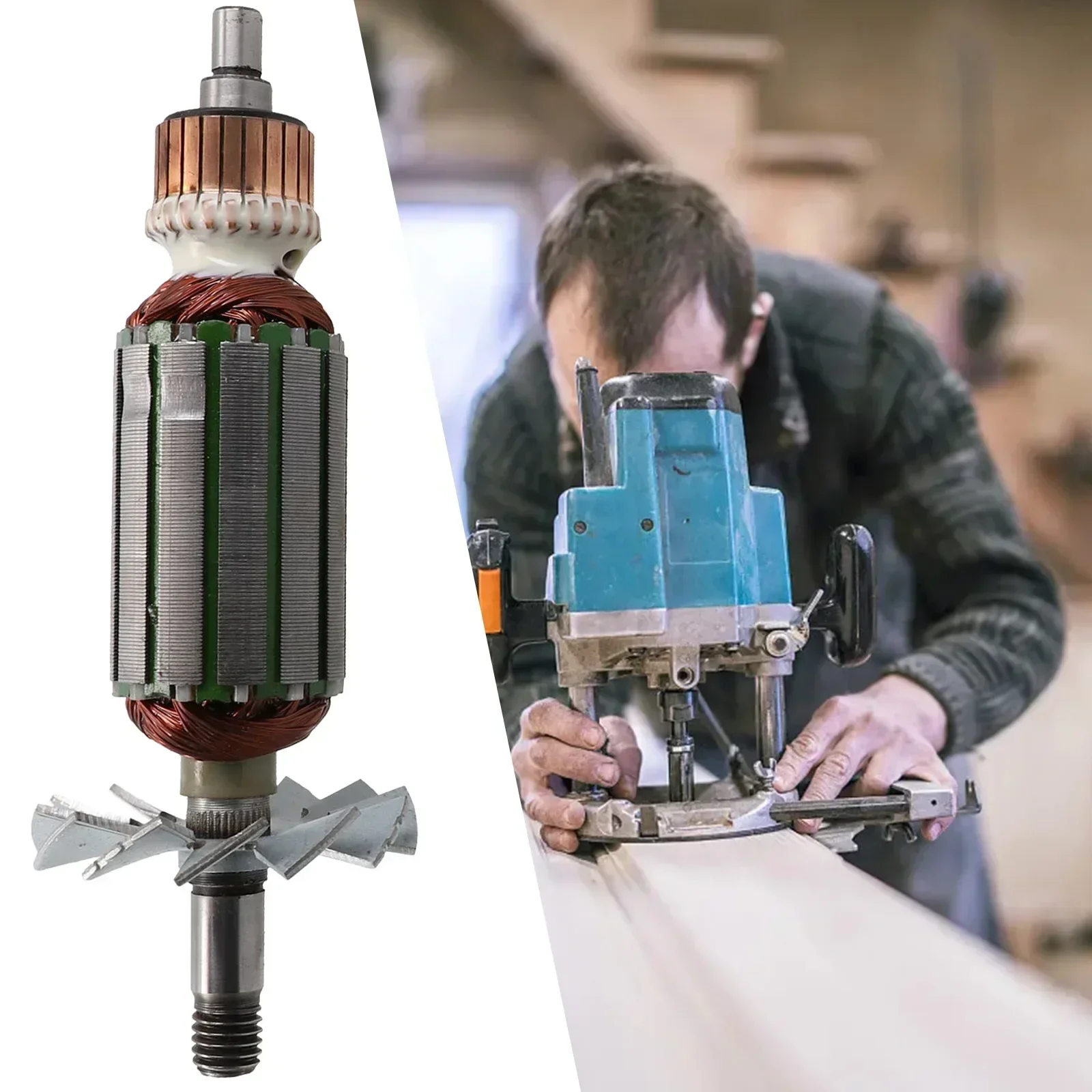 Armature de remplacement pour raboteuse électrique ROTOR 1900B, Rotor 7mm pour raboteuse 1900B N1900B, pièces de ROTOR pour réparation de ROTOR