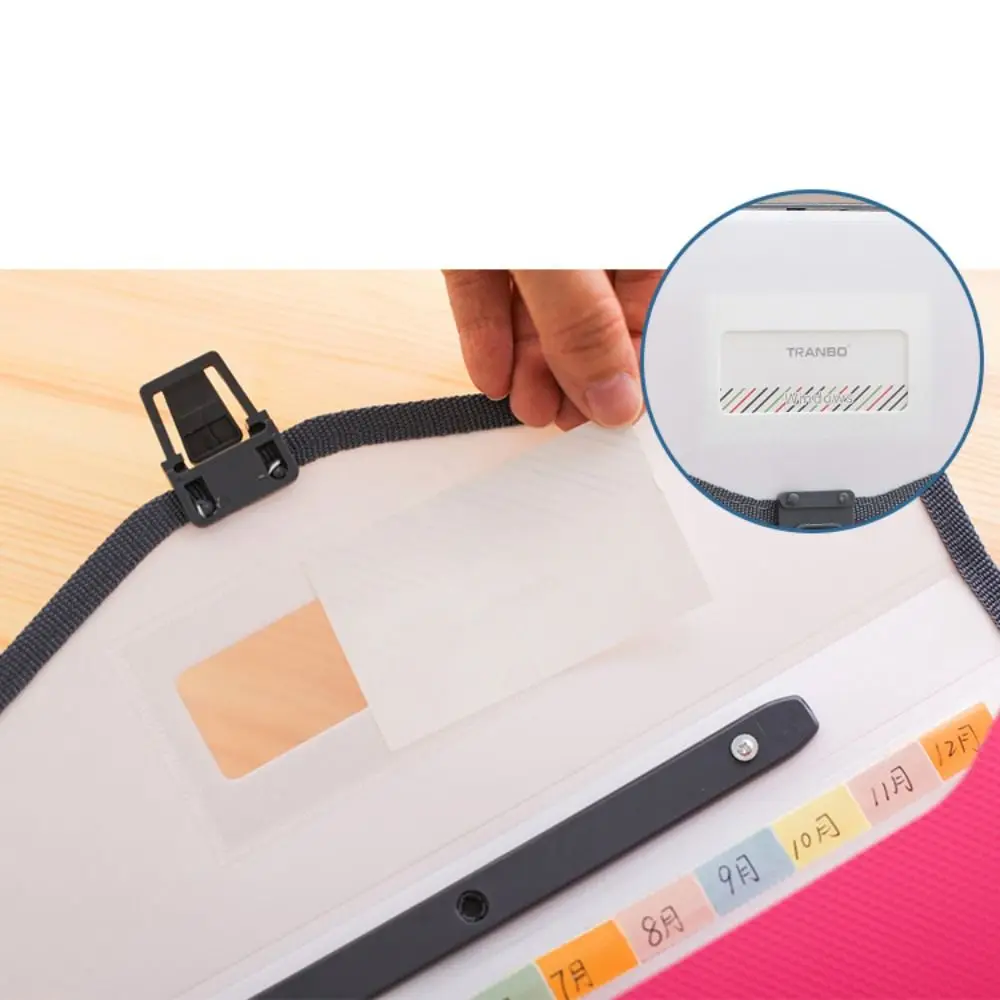 Portable A4 Expanding File Folder PP Multi-layer Paper Document Organizer 13 Grids Large Capacity Organ File Holder