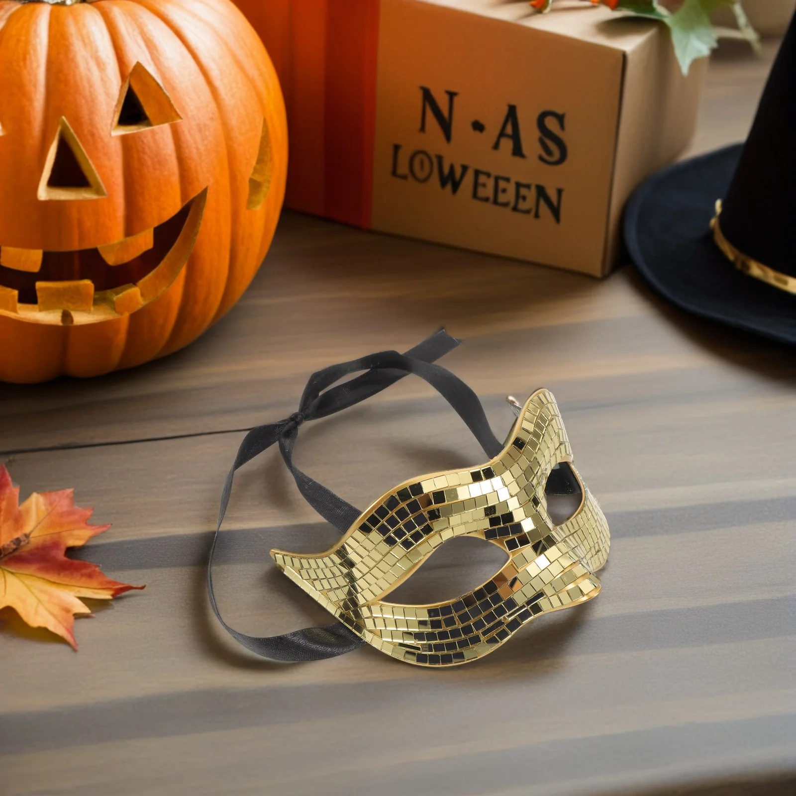 

Mask Golden Glitter Mirror Design Lightweight For Halloween Masquerade Party Carnival Bachelorette Prom Costume