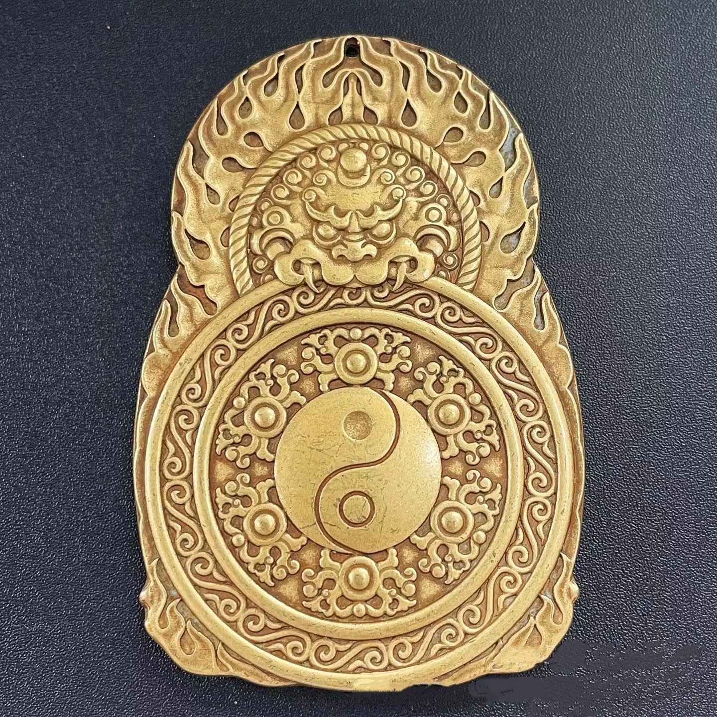 China Antique brass Sanqing Immortal God Statue Taoism Sanqing view three God immortals LaoJun Talisman statue