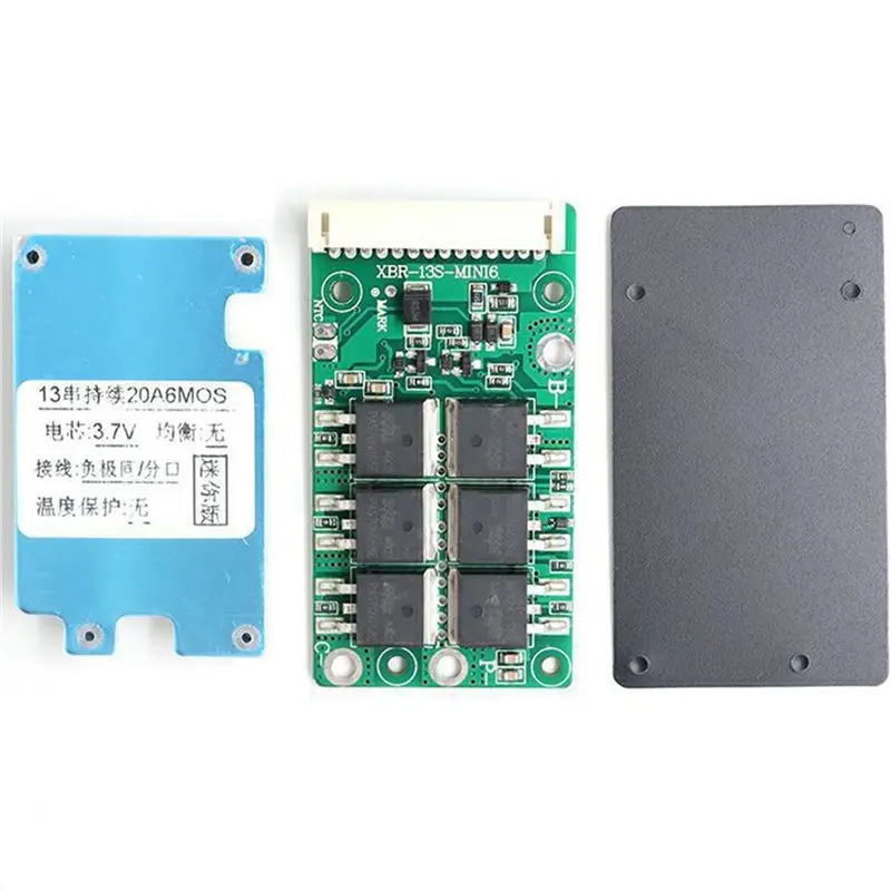 ABKV-5X BMS 13S 48V Li- Lithium 18650 Battery Pack Balancer Charge Board Equalizer Common/Separate Port For Escooter(20A)