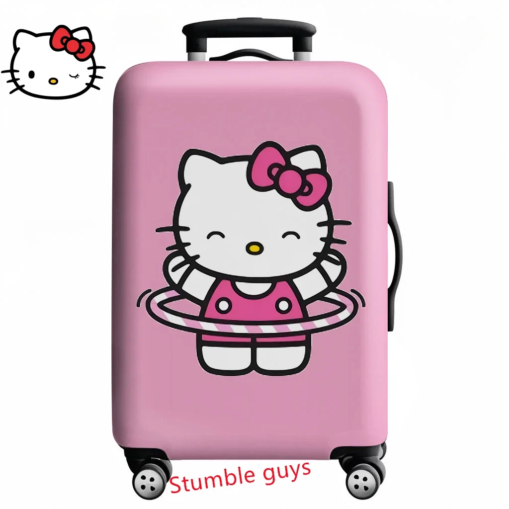 

Kawaii Hello Kitty Travel Suitcase Cover Fits 18-32 Inch Luggage Anime Protector