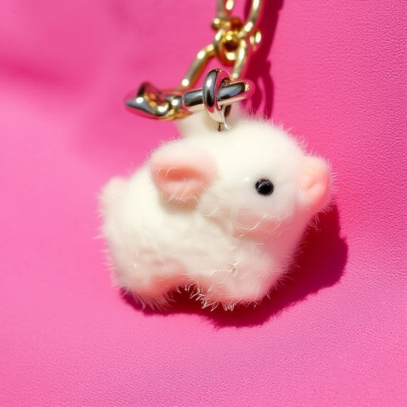 الراتنج يتدفقون لطيف خنزير صغير سلاسل المفاتيح لصديق هدية رقيق جميل الخنزير الحيوان الحيوانات الأليفة قلادة حقيبة سماعة الاذن الحبل الهاتف #5