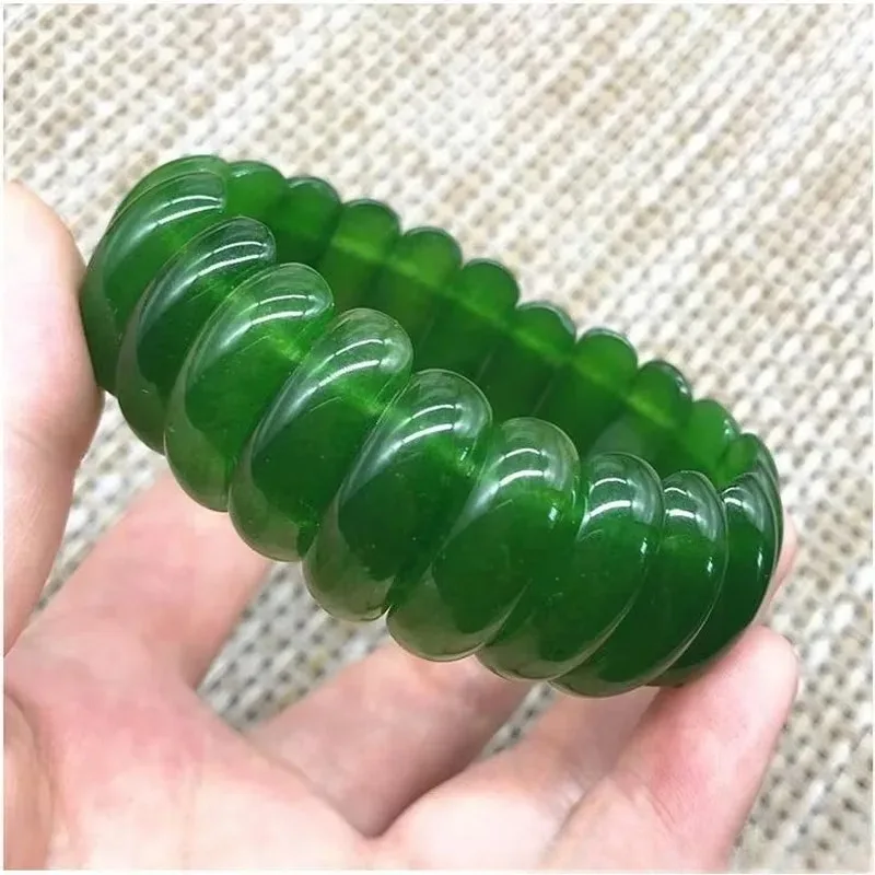 Natural Jade Bracelet Jade Agate Gold Silk Jade Crystal Multi-treasure Bracelet Cuff Bracelets Bangles with Designer Charms